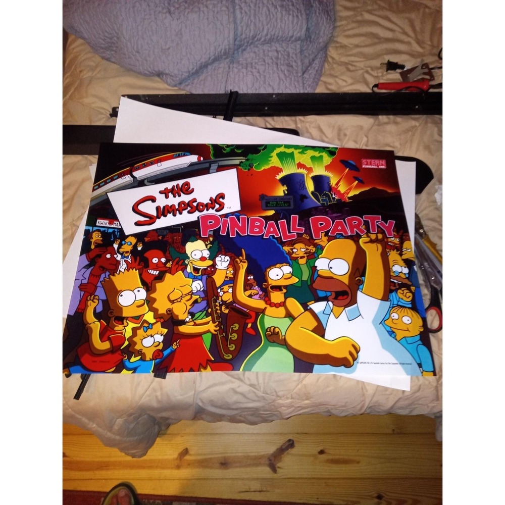 The simpsons pinball party translight Brand New